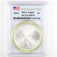 2010 Silver Eagle PCGS MS70