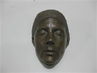 8"x 7" x 5.5" Bronze Hanging Mask