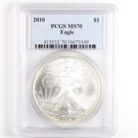 2010 Silver Eagle PCGS MS70