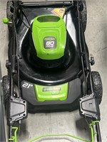 GREENWORKS PRO LAWN MOWER NO BATTERIES