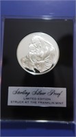 Sterling Silver Chirstmas Proof Coin-Franklin Mint