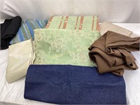 Assorted Curtains & Fabric