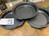 3 PAMPERED CHEF 9 “ CAKE PANS