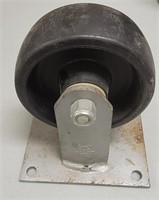 Plate Caster, Rigid,Polyolefin Wheel, Roller