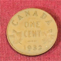 1932 Canada One Cent Coin