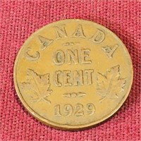 1929 Canada One Cent Coin