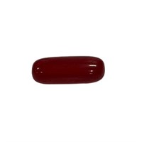 Natural Cylindrical Shape 9.55ct Red Coral
