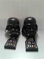 Battery operated Darth Vader masks with sounds.