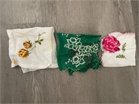 Vintage Embroidered Handkerchiefs