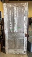 Antique wood front door circa 1840s - the door