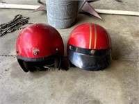 Pr of Retro Motorcycle Helmets