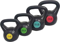 ?Wide Grip Kettlebell Weight Set of 4 Kettlebells