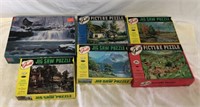 6 Vintage Puzzles Guild, Milton Bradley