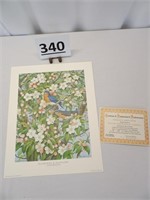 Bluebirds & Blossoms Print by Dan Whitlatch