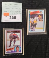 2 NHL HOF CARDS, '84/85 GRETZKY AND '89 LEMIEUX