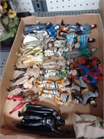Box Lot of Various Action Figures