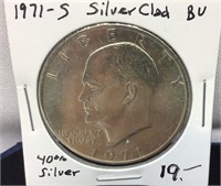 OF) 1971-S SILVER CLAD BU IKE DOLAR, GORGEOUS COIN