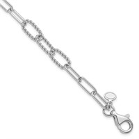 Sterling Silver Fancy Link Bracelet