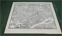 World Atlas and Gazetteer map of Detroit