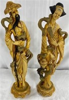 Pair of Asian Artmark Resin Figurines.