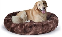 Oval Calming Donut Cuddler Dog Bed (36x27x7)