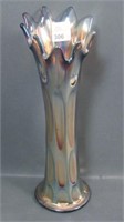 Fenton Amethyst Long Thumbprint Vase