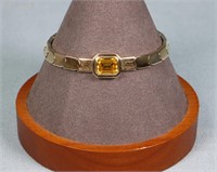 14K Yellow Gold & Citrine Bracelet