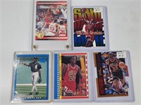 (5) MICHAEL JORDAN BASKETBALL & BASEBALL CARDS