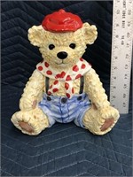 Ceramic Teddy Bear Cookie Jar