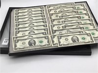 Collection of 25-Two Dollar Bills Including