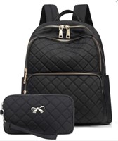 Small Backpack for Women - Black 

Nylon Mini
