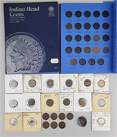 Indian Head, Silver Lincoln Pennies, Seated Dime.