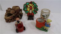 Misc Lot-Christmas Candle Holder