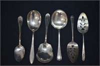 Assorted Silver Plated Serving Utensils