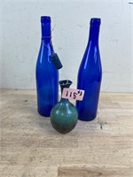 Glass Base with Bottles