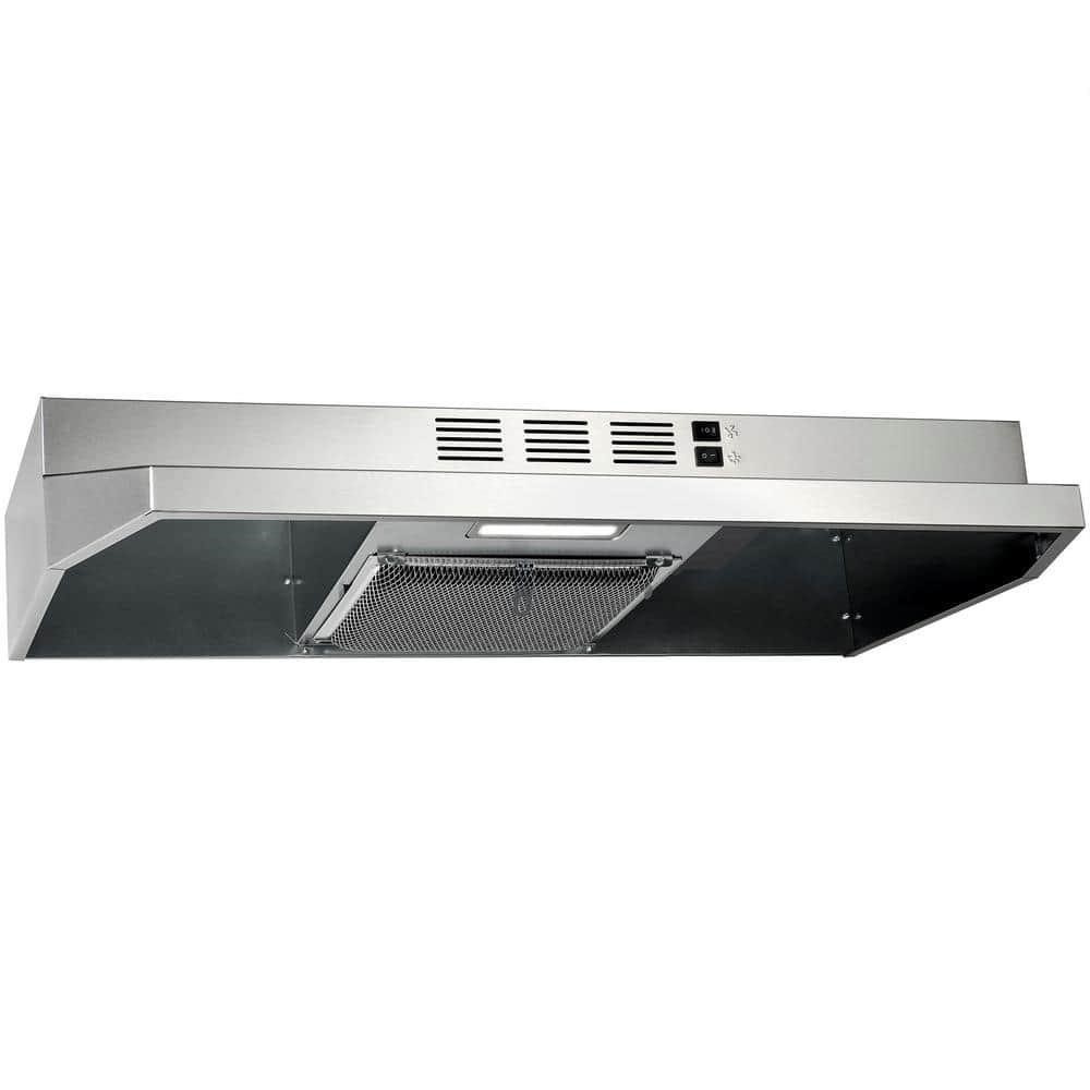 30-in Stainless Steel Under Cabinet Range Hood wit