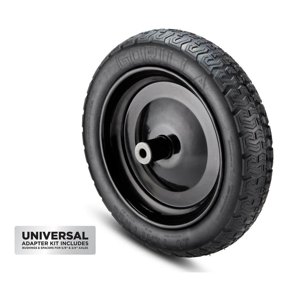 16 in. Flat Free Universal Wheelbarrow Tire