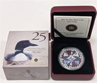 2012 Canada "Two Loons" $1 .999 Silver Coin