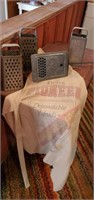 Pioneer Seed Corn apron, popcorn popper, graters