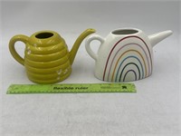 NEW NEW Lot of 2- Ceramic Watering Cans