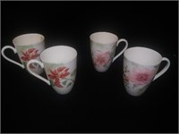 Set of (4) Lenox Winter Garden Mugs