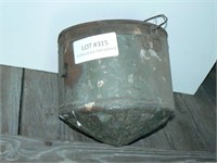 Galvanized water bucket