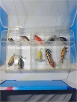 10 LURES W/ CASE