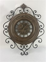 Ornate Metal Hanging Wall Clock