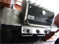 WEBER GENESIS PROPANE GRILL WITH TANK AND COVER
