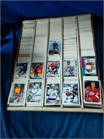 Large box of upper deck hockey cards