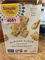 Simple Mills almond flour crackers