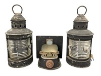 Antique Electrified Lamps, Masthead Oil Lamp