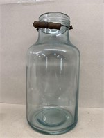 Large jar with wire handle