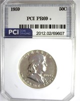 1959 Franklin PR69+ LISTS $750 IN 69